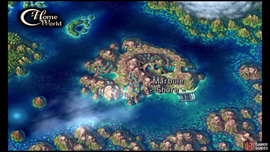Set sail for Marbule in Home World.