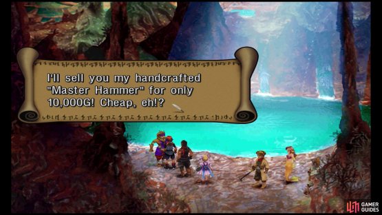 You can buy the Master Hammer for 10,000G.