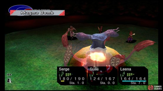 Attack with Red Elements to deal more damage.