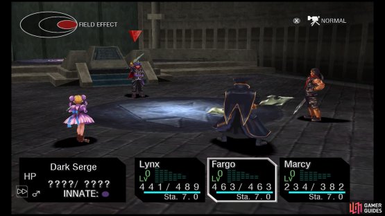 When fighting Dark Serge, you can try to steal from him.