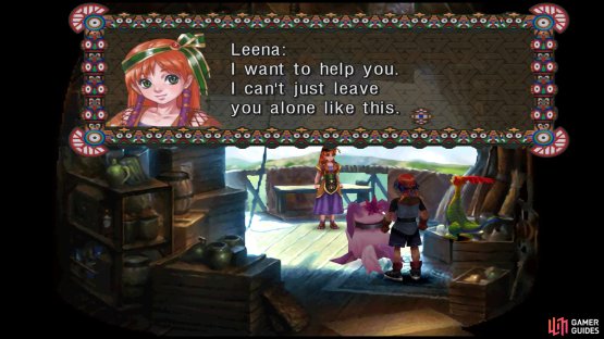 Leena will feel sorry for you and offer to tag along.