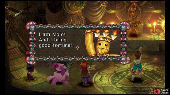 Begin to leave the basement and Mojo will spring to life.