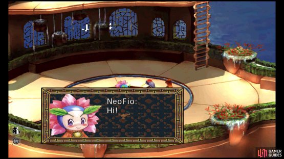 Use the Life Sparkle to give life to NeoFio.