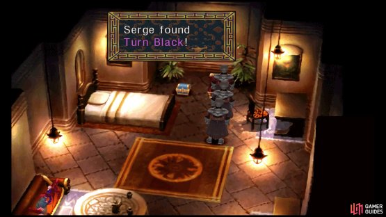 The bigger chest contains a Turn Black.