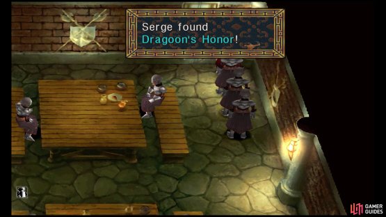Dragoon&rsquo;s Honor by the top-right corner.