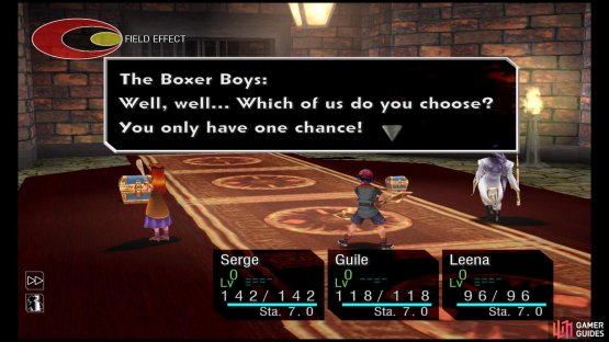 During these Mimic fights, you need to attack the correct chest.