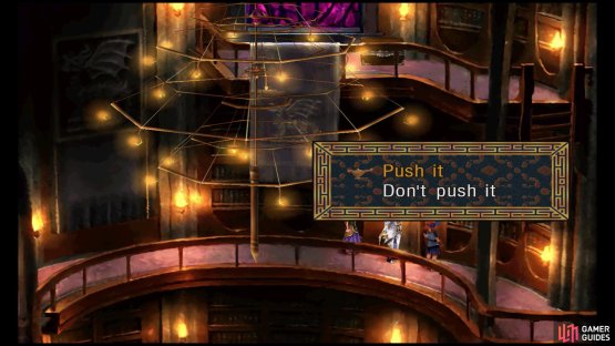 Use the same switch that Marcy used to lower the ladder.