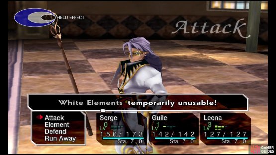 This disables the target&rsquo;s White Elements for a short period.