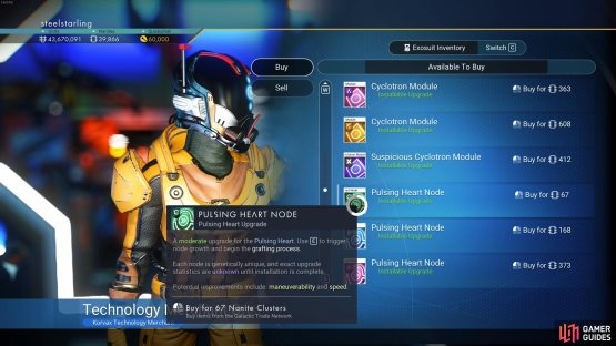 You can purchase nodes for the Living Ship from the same technology merchants who sell modules for regular Starships.
