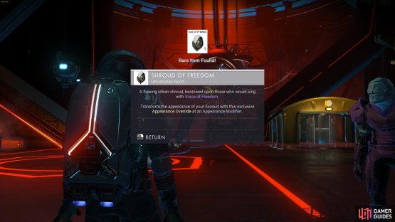 You&rsquo;ll need to speak with different NPCs at the Outlaw station about the Voice of Freedom to receive the hood.