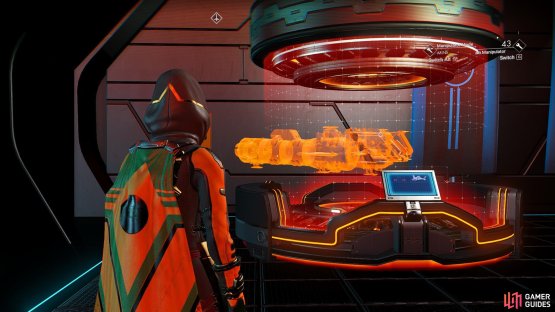 Every space station has a terminal where you can upgrade or scrap starships.