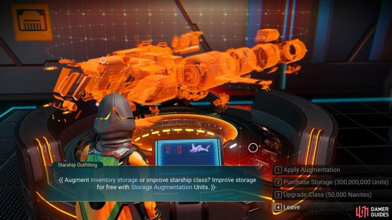 Interacting with the terminal provides options that you can choose from.