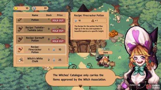 The recipe costs 10 Luna Coins