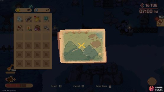 that shows a vague location for the lantern.