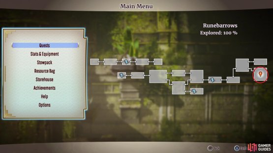 The location of the Emerald on the map