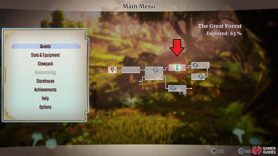 You will find Hogan&rsquo;s chest in this area of the Great Forest
