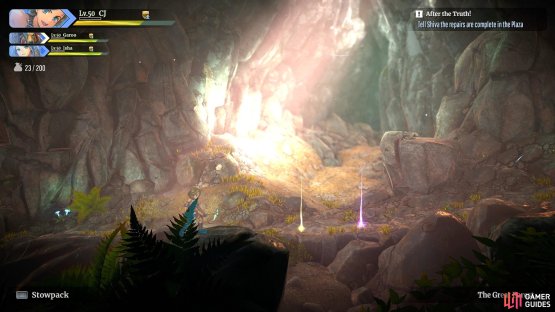 Look for the blue/purple drops whenever you defeat an enemy