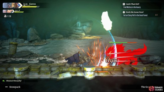 Preemptively charge up an attack with Garoo&hellip;