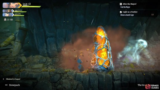 Fast-travel to Hellhound Lake and demolish the Earth Elementum Pillar towards the far east.