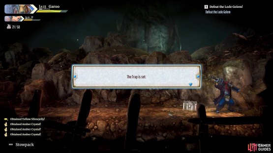 First, set up traps inside a dungeon.
