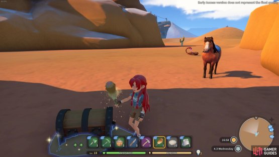 A half-buried chest can be found next to a Punished Tripion