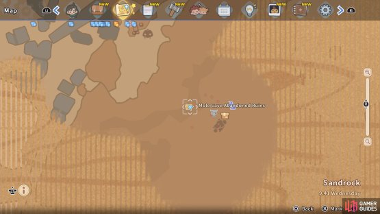The chest is found near the Mole Mines.