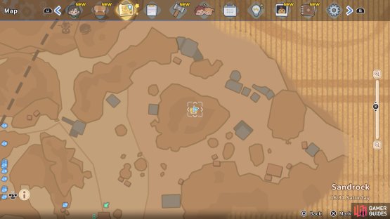 The chest is located near the center of the Valley of Whispers.