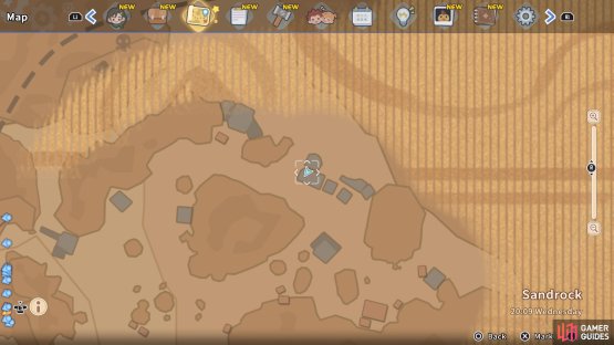 The buildings the chest is in are easily found on the map.