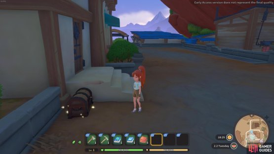 A chest can be found near the steps to the church&rsquo;s backdoor.