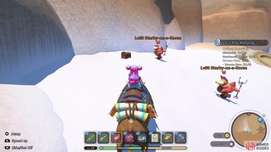 The chest is against the cliff guarded by enemies.