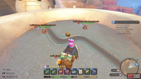 The chest is on top of the dome guarded by enemies.