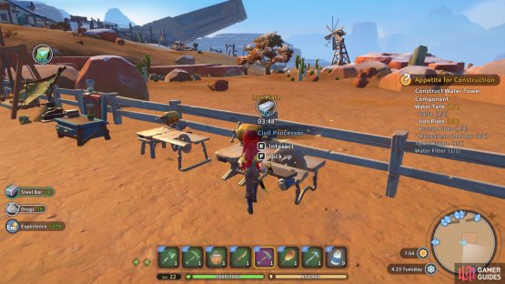 To make Iron Plates, you&rsquo;ll first need to build a Civil Processor