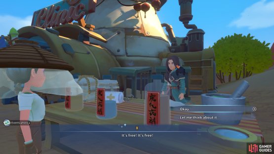 Start befriending Fang by speaking with him daily and taking part in medicine trials.