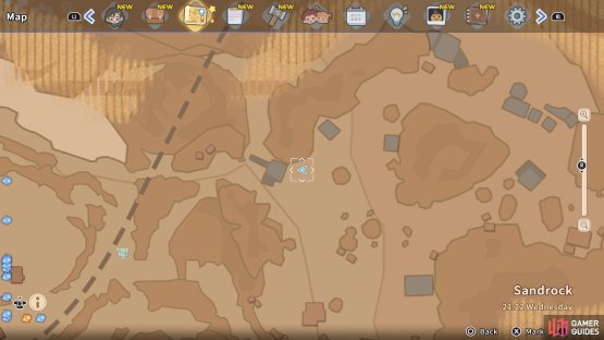 The ruins don&rsquo;t appear as a building on the map.