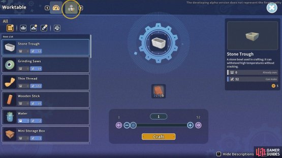 Select the arrow icon to find the page 