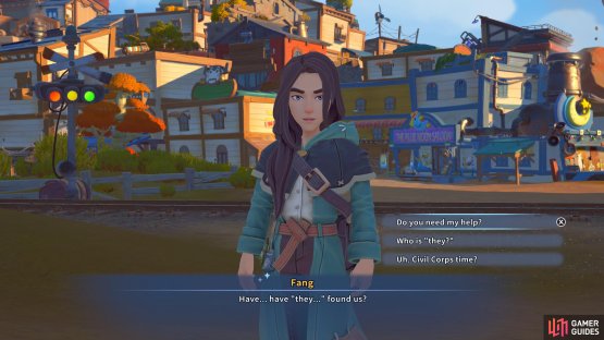 Eventually you will unlock the Cheery Conspiracy quest and be able to give Fang gifts.