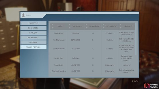 alternatively, if you got her name from a vessel in the bar, you can just look at the personnel tab for Clarisse.