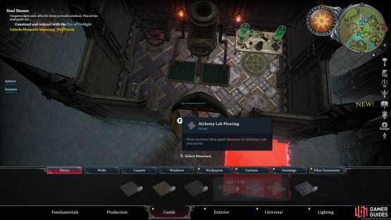 Change thea Flooring to Alchemy Lab Flooring 
