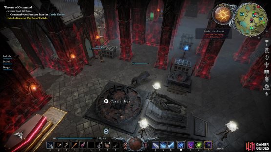 The castle will glow red and you&rsquo;ll get a warning when there&rsquo;s no Blood Essence in the Castle Heart.