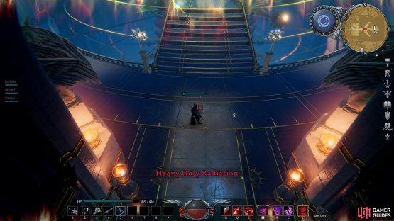 If you enter the Fortress of Light without sufficient Holy Resistance, you&rsquo;ll sustain Holy Radiation Damage.