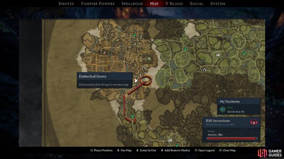 Teleport to the northwestern Farbane Woods Waygate, and follow the path north, and then northeast.