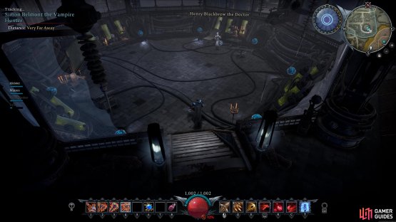 to find Henry Blackbrew in the room in the center.