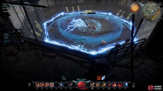 Shockwave will push you back towards the lasers on the outer edge of the arena.