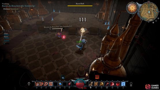 You can shoot the barrels to create a safe space to move into