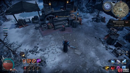 Visit the Vampire Merchants in the Ruins of Mortium to exchange your shards.