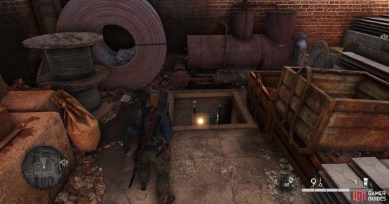 Locate the ladder down into the cellar. This is in a locked room.