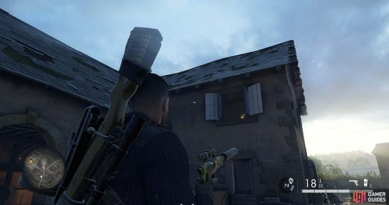 The Rifle workbench can be found close to the detonator for the bridge explosives
