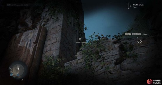 You need to approach the tower and look at the right hand side to spot it.