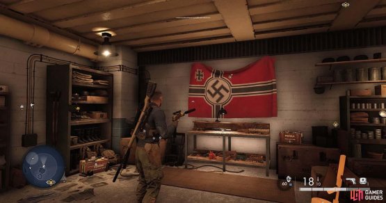 Inside you will find a cache of weapons and the SMG workbench.