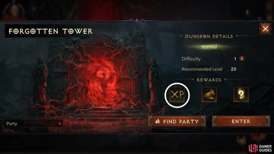 Replay Dungeons in a group for bonus XP. 